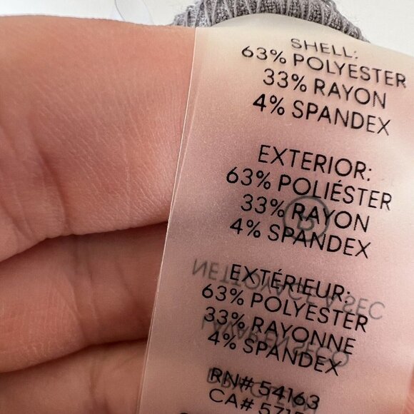 Calvin Klein Adjustable Drawstring Pants SMALL Gray Heathered Stretch NEW - Picture 9 of 9